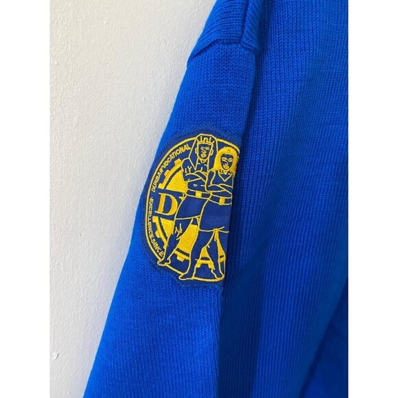 DVCA Dunbar Vocational Career Academy Blue Button Front Cardigan Mens - XL - Picture 4 of 14